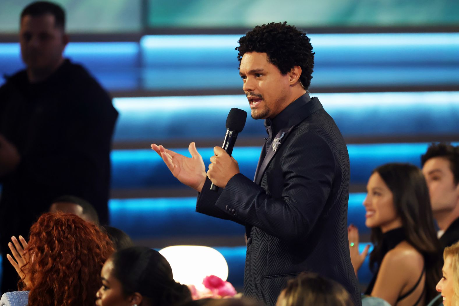 Host Trevor Noah delivers his <a href="index.php?page=&url=https%3A%2F%2Fwww.cnn.com%2Fentertainment%2Flive-news%2Fthe-grammys-award-show-02-2-25%23cm6o719ov00053b6mlxma8re3">opening monologue</a>. “Just a few weeks ago, we weren’t sure that this show would even happen,” he said, referring to the wildfires in Los Angeles County. “You don’t need me to tell you this, but this city has just been through one of the largest natural disasters in American history.”