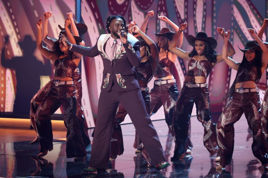 Shaboozey performs at the 2025 Grammy Awards on February 2, in Los Angeles.