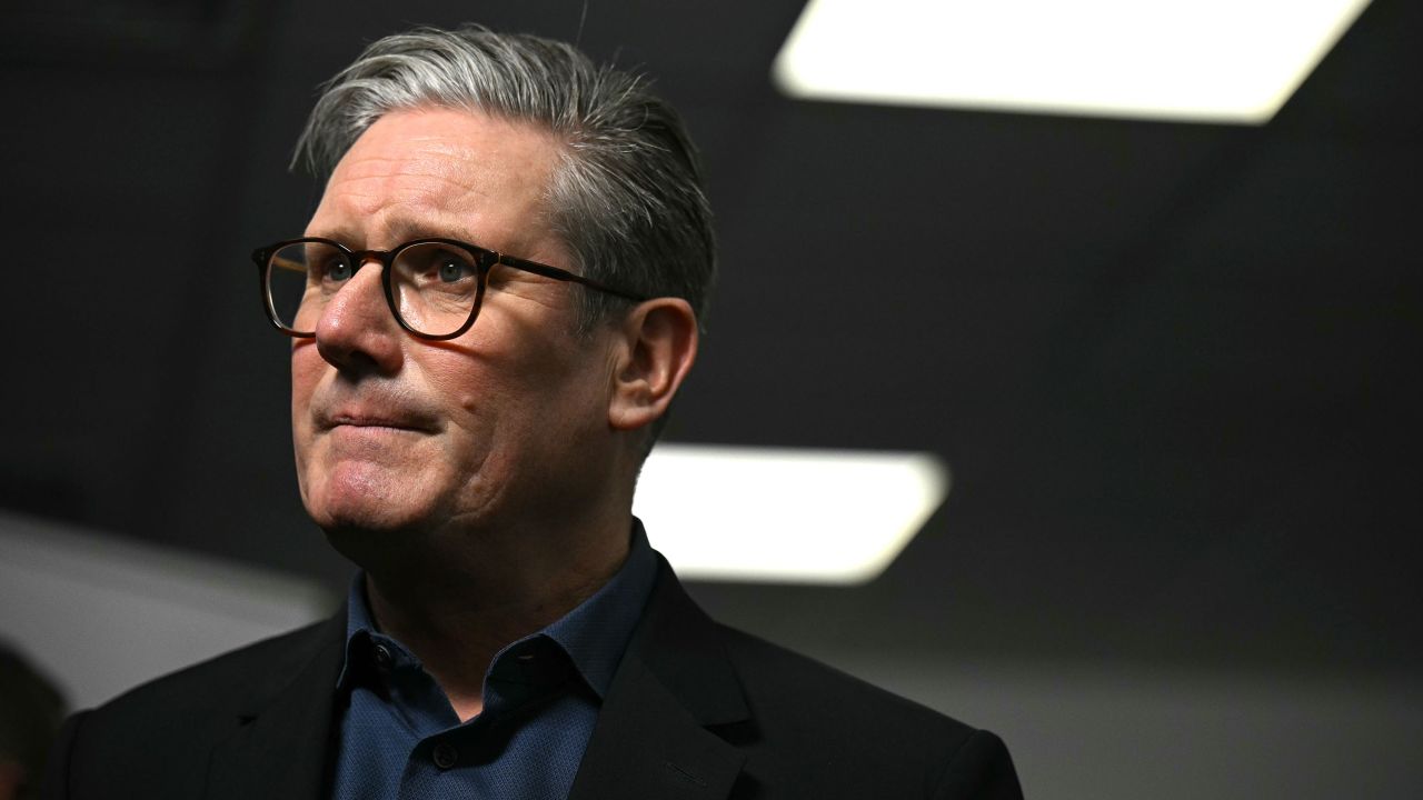 PRESTON, ENGLAND - FEBRUARY 6: Prime Minister Keir Starmer gives an interview during a visit to Springfields (Preston Lab), National Nuclear Laboratory facility on February 6, 2025 in Preston, England. (Photo by Oli Scarff - WPA Pool/Getty Images)