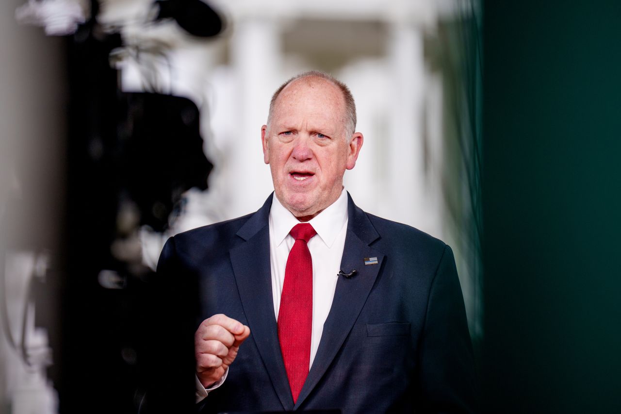 White House Border Czar Tom Homan speaks at the White House in Washington, DC on February 6.