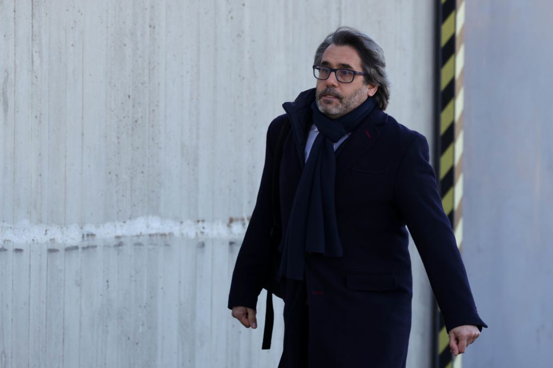 Miguel García Caba llega a la Audiencia Nacional el 4 de febrero de 2025 en Madrid, España.