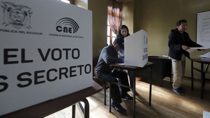 Polls close in Ecuador’s general election as Noboa’s crackdown on crime faces test