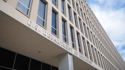 The Lyndon Baines Johnson Department of Education Building is seen on February 07, 2025 in Washington, DC. U.S. President Donald Trump has indicated that he is seeking to abolish the Department of Education by executive order in the coming weeks.