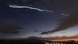 A SpaceX Falcon 9 rocket carrying a payload of 23 Starlink internet satellites soars into space after  launching from Vandenberg Space Force Base earlier this month.