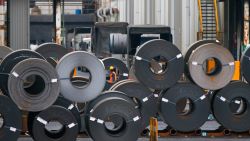 Rolls of steel are seen at a steel company in Monterrey, Nuevo Leon, Mexico, on February 11, 2025. Canada, Mexico and the EU on Tuesday slammed US President Donald Trump's "unjustified" decision to impose tariffs on steel and aluminium imports, which has raised fears of a broader trade war. (Photo by Julio Cesar AGUILAR / AFP) (Photo by JULIO CESAR AGUILAR/AFP via Getty Images)