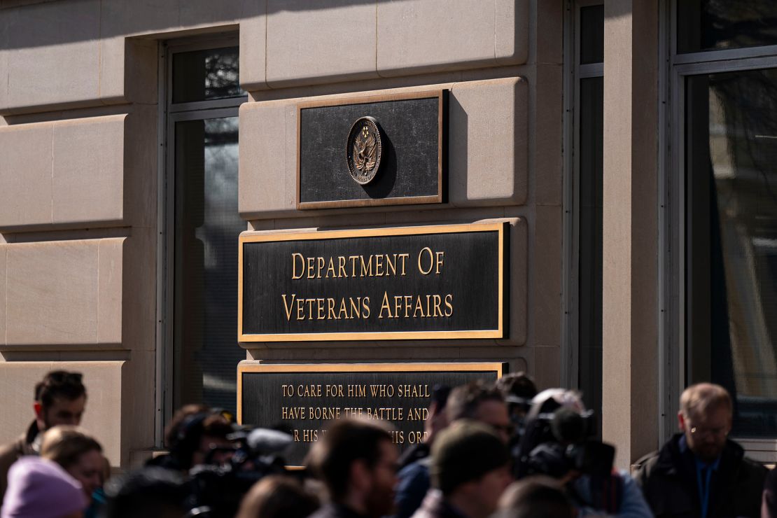 The Department of Veterans Affairs headquarters in Washington, DC, on February 13