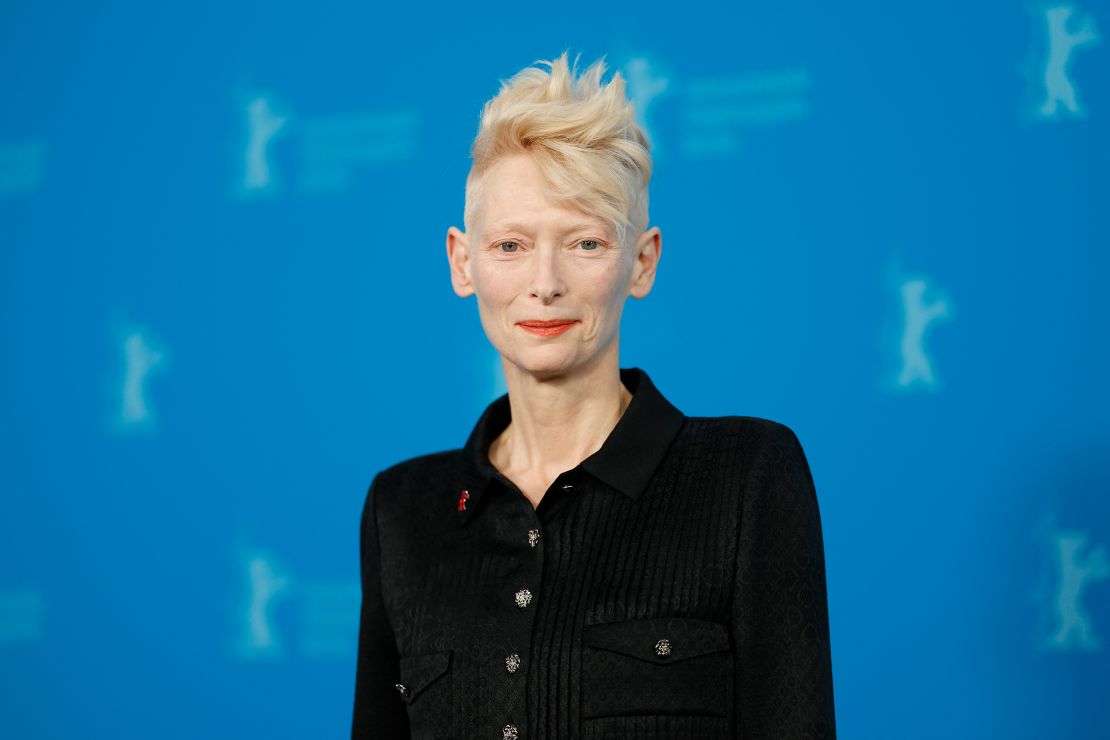 Tilda Swinton in Germany on Feb. 14.