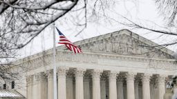 The US Supreme Court Building is seen on Capitol Hill on February 12, 2025, in Washington, DC.