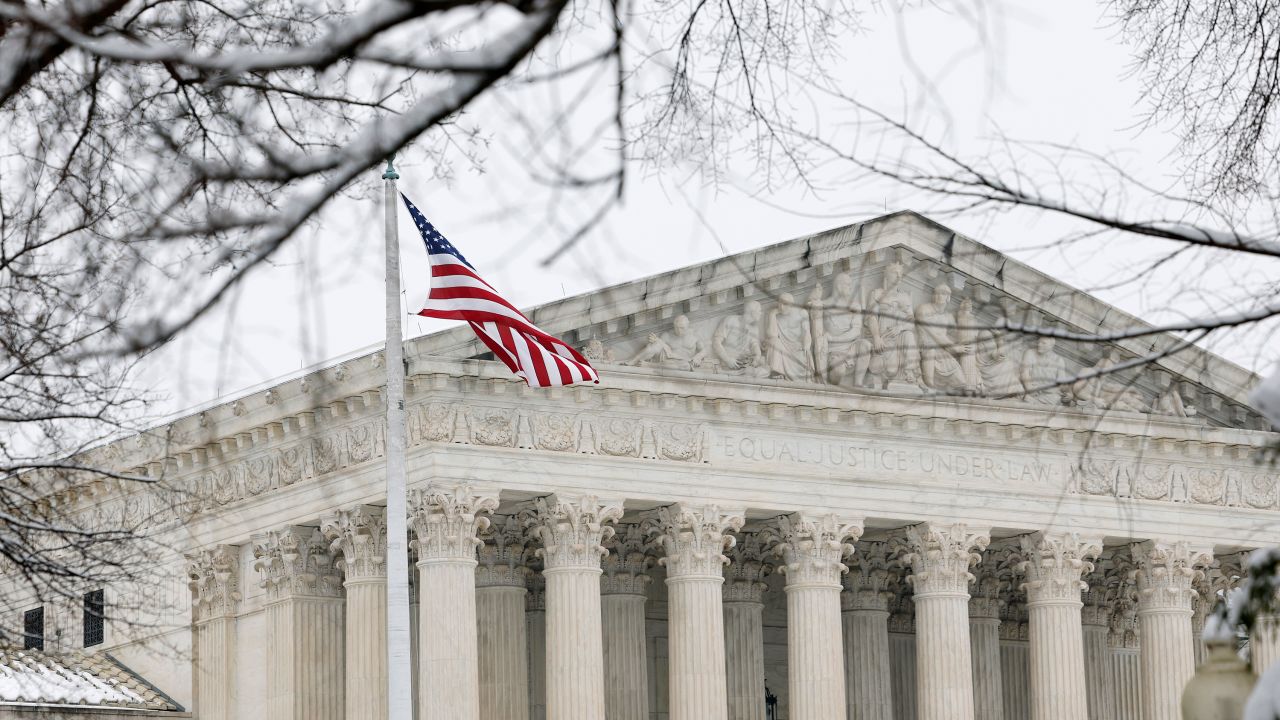 The US Supreme Court Building is seen on Capitol Hill on February 12, 2025, in Washington, DC.