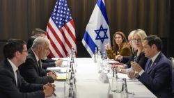 US Secretary of State Marco Rubio meets with Israeli opposition leader Yair Lapid in Jerusalem on February 16, 2025. (Photo by Evelyn Hockstein / POOL / AFP) (Photo by EVELYN HOCKSTEIN/POOL/AFP via Getty Images)          