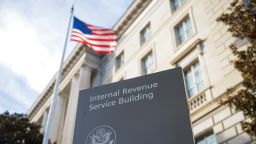 The Internal Revenue Service building on February 13, 2025, in Washington, DC.