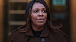 NEW YORK, NEW YORK - FEBRUARY 14: NY Attorney General Letitia James speaks during a press conference on the Department of Government Efficiency (DOGE) at Manhattan Federal Courthouse on February 14, 2025 in New York City. James was joined by Connecticut Attorney General William Tong for a press conference ahead of a scheduled court hearing as they discussed their ongoing lawsuit with 17 other state attorneys general to stop Elon Musk’s DOGE from accessing personal data housed in the Treasury Department. (Photo by Michael M. Santiago/Getty Images)