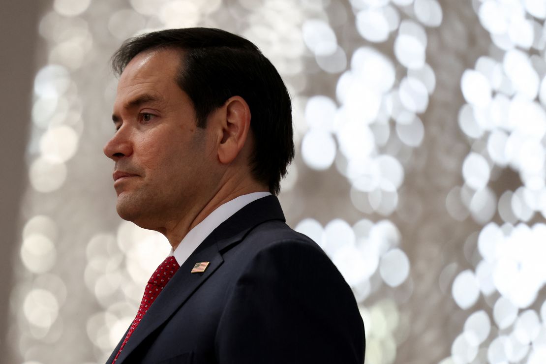 US -Außenminister Marco Rubio besucht am 19. Februar 2025 das Abrahamic Family House in Abu Dhabi, Vereinigte Arabische Emirate.