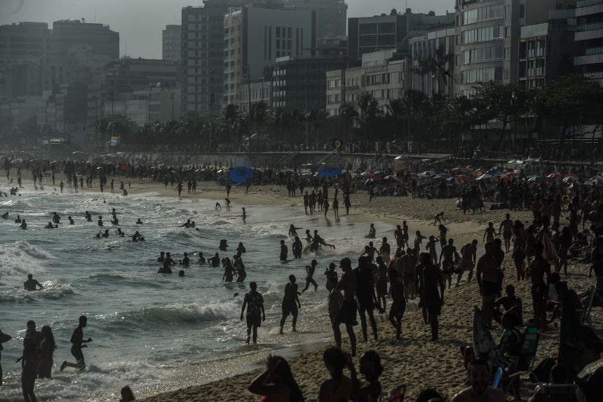 A view of the Ipanema coast in Rio de Janeiro, Brazil, on February 19th.