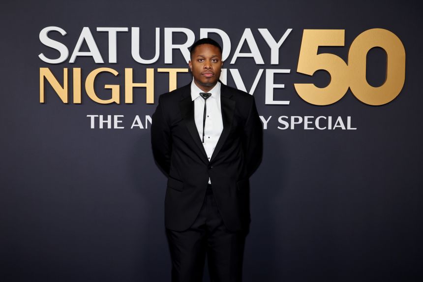 Devon Walker on the "Saturday Night Live 50th Anniversary Special" red carpet on February 16, 2025.