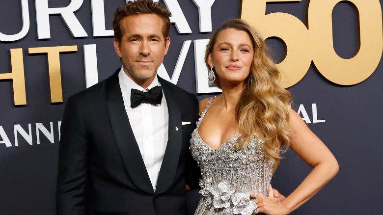 Ryan Reynolds and Blake Lively attend SNL50: The Anniversary Special on February 16, 2025 at 30 Rockefeller Center in New York City.