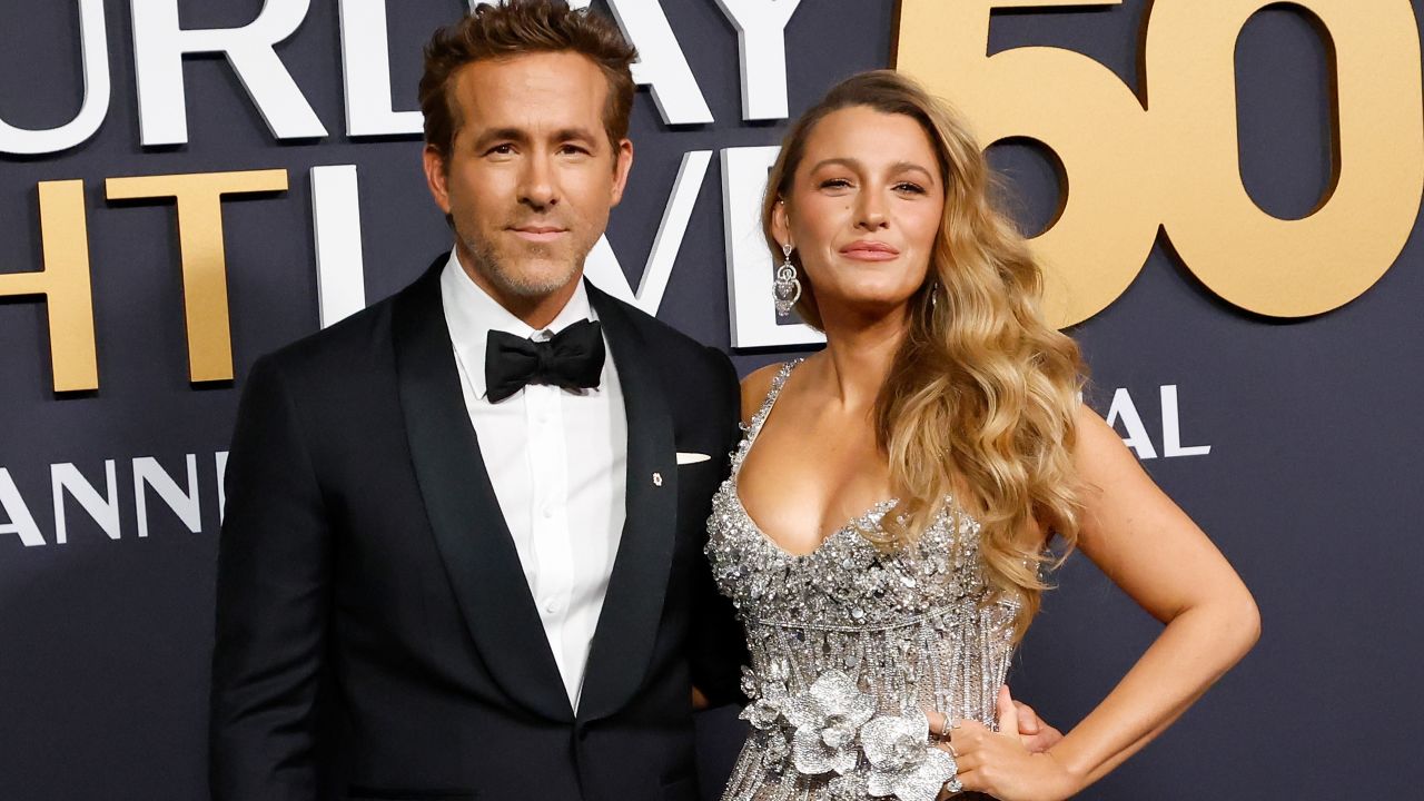 Ryan Reynolds and Blake Lively attend SNL50: The Anniversary Special on February 16, 2025 at 30 Rockefeller Center in New York City.