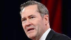 US National Security Advisor Mike Waltz speaks during the annual Conservative Political Action Conference (CPAC) at the Gaylord National Resort & Convention Center at National Harbor in Oxon Hill, Maryland, on February 21, 2025.