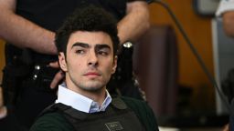 NEW YORK, NEW YORK - FEBRUARY 21: Luigi Mangione appears at a hearing for the murder of UHC CEO Brian Thompson at Manhattan Criminal Court on February 21, 2025 in New York City. Mangione is accused of slaying of UnitedHealthcare CEO Brian Thompson late last year and is making his first appearance on state charges of murder as an act of terrorism. He is facing 11 counts for the Dec. 4 shooting of Thompson outside a midtown Manhattan hotel which set off a massive manhunt. He is also facing federal charges of murder and other charges in Pennsylvania, where he was arrested. (Photo by Curtis Means - Pool/Getty Images)