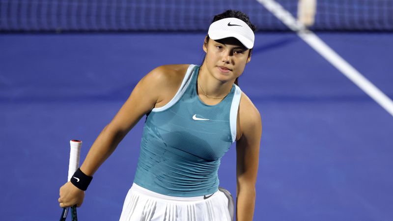 ‘Fixated’ spectator ejected from Emma Raducanu’s Dubai Tennis Championships match