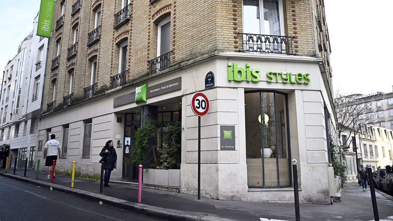 The hotel where the incident happened is located in the 20th arrondissement, in eastern Paris.