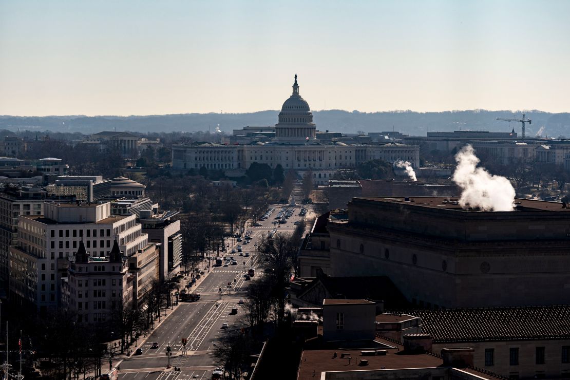 The US Capitol in Washington, DC, on February 24