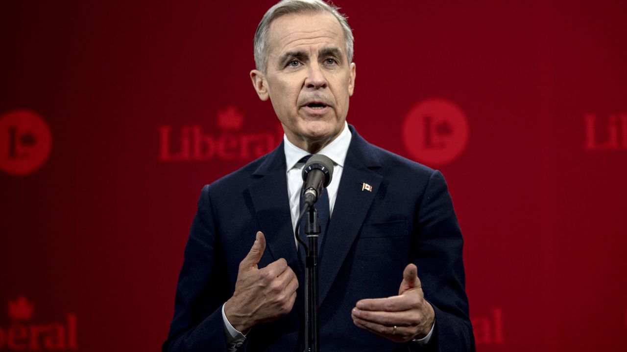 Mark Carney, exgobernador del Banco de Canadá, en Montreal, Canadá, el 25 de febrero de 2025.