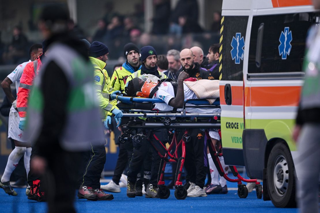 Kean was taken to a nearby hospital after collapsing during the match against Hellas Verona.