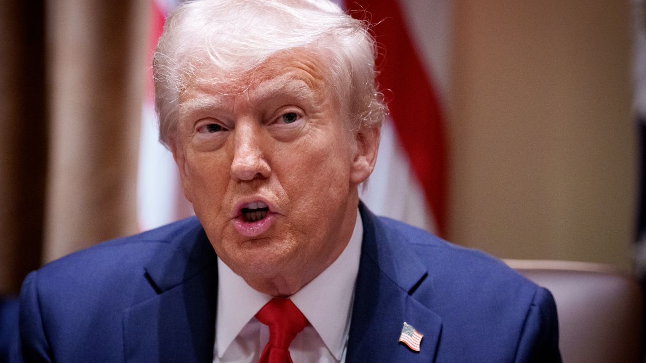 WASHINGTON, DC - FEBRUARY 26: U.S. President Donald Trump speaks during a Cabinet meeting at the White House on February 26, 2025 in Washington, DC. Trump is holding the first Cabinet meeting of his second term, ed by Tesla and SpaceX CEO Elon Musk, head of the Department of Government Efficiency (DOGE). (Photo by Andrew Harnik/Getty Images)