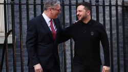 LONDON, ENGLAND – MARCH 01: Britain’s Prime Minister, Sir Keir Starmer (L) welcomes Ukrainian President, Volodymyr Zelensky to 10 Downing Street on March 1, 2025 in London England. The Ukrainian President arrived in London today to meet with the British prime minister ahead of a summit of European leaders on Sunday. (Photo by Peter Nicholls/Getty Images)