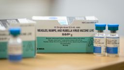Two doses of the measles-mumps-rubella (MMR) vaccine are 97% effective against measles.