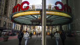 An AMC theater on 34th Street in New York City on February 26.