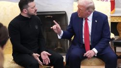 WASHINGTON, DC - FEBRUARY 28: U.S. President Donald Trump and Ukrainian President Volodymyr Zelensky meet in the Oval Office at the White House on February 28, 2025 in Washington, DC. Trump and Zelensky are meeting today to negotiate a preliminary agreement on sharing Ukraine’s mineral resources that Trump says will allow America to recoup aid provided to Kyiv while ing Ukraine’s economy. (Photo by Andrew Harnik/Getty Images)