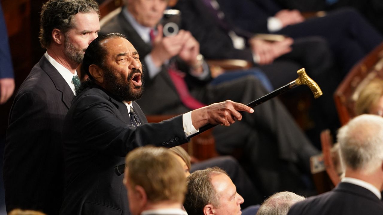 10 Democrats join with Republicans to censure Rep. Al Green for Trump speech protest CNN Politics