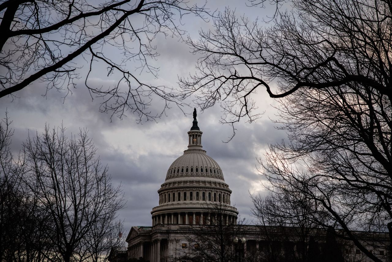 The US Capitol building on Wednesday.