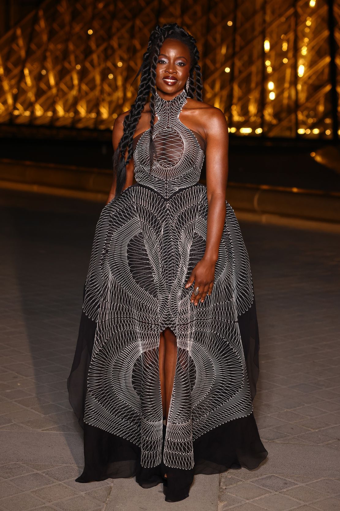 Actor and playwright Danai Gurira wore a 