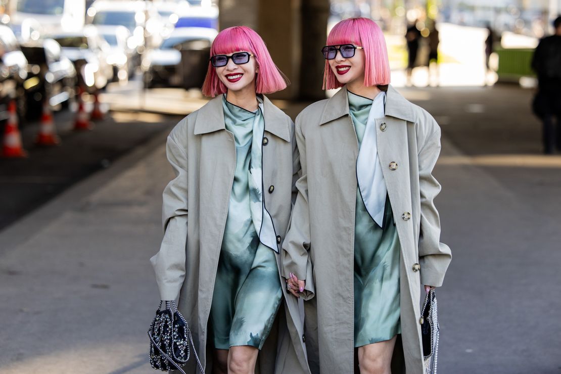 Pink-haired twins Ami and Aya have become fixtures on the front row.