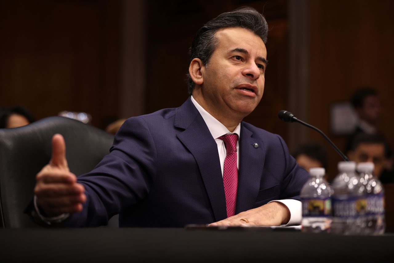 Dr. Martin Makary, President Donald Trump's nominee to lead the Food and Drug Administration, testifies during his confirmation hearing on Thursday in Washington, DC.