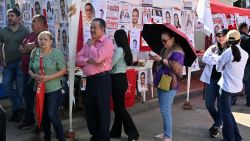 People queue to vote during the primary and local elections, in Tegucigalpa, on March 9, 2025. More than 5.8 million Hondurans will be able to vote in the primaries to elect presidential candidates, 298 municipal mayors, and 128 deputies and their alternates. In addition, 20 deputies will be elected to the Central American Parliament (PARLACEN). (Photo by Orlando SIERRA / AFP) (Photo by ORLANDO SIERRA/AFP via Getty Images)          