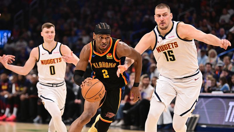 Shai Gilgeous-Alexander се подобрява от кандидата за MVP Nikola Jokić като Оклахома Сити Гръм доминират в Денвър Нуджес 