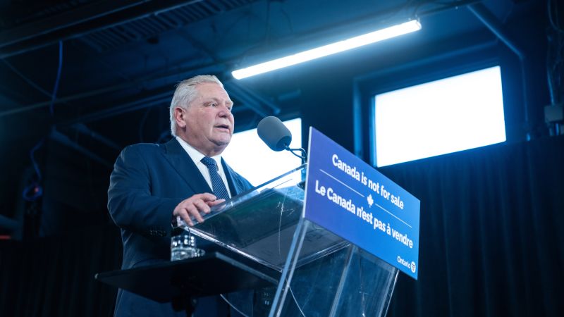 Doug Ford, канадският политик, силно оспорващ търговската политика на Тръмп „Америка първа“, 