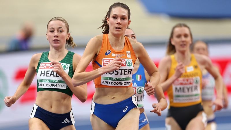 Maureen Koster: Dutch runner hospitalized after hitting head on track and falling unconscious during race