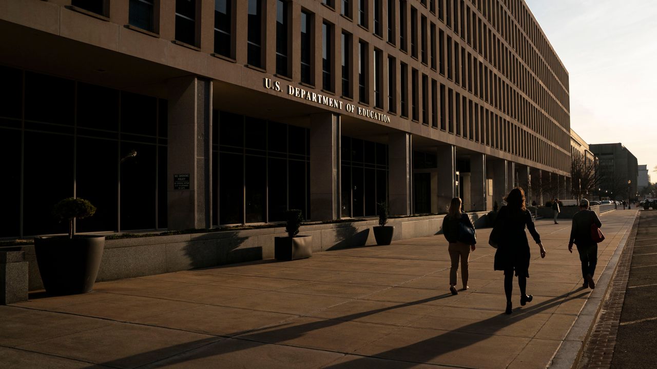 The US Department of Education headquarters in Washington, DC, US, on Wednesday, March 12, 2025. The Education Department is pushing to terminate half of its more than 4,000 employees, the Trump administration's first major step in dismantling an agency it has targeted to shutter completely.