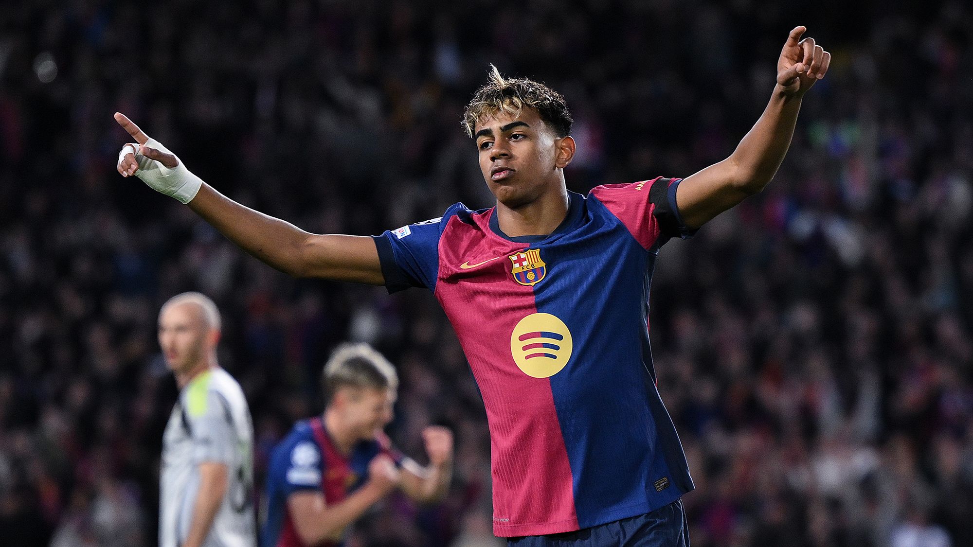 Lamine Yamal: Barcelona teenager scores stunning Champions League goal to  make history | CNN
