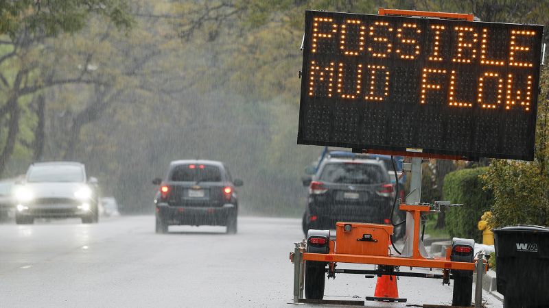 Powerful storm slams West Coast, prompting evacuations in parts of Los Angeles scarred by deadly wildfires