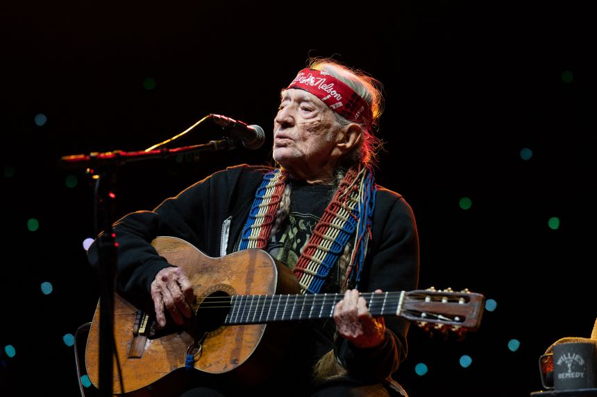 Willie Nelson performs in Spicewood, Texas, on March 13.