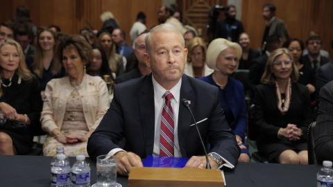 WASHINGTON, DC - MARCH 13: Ronald Johnson, U.S. President Donald Trump's nominee to be U.S ambassador to Mexico, listens during a Senate Foreign Relations committee nomination hearing in the Dirksen Senate Office Building on March 13, 2025 in Washington, DC. Senators questioned the nominees on a range of topics pertaining to United States interests including trade, security and resources. (Photo by Anna Moneymaker/Getty Images)