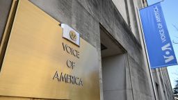 A view of Voice of America (VOA) news service center.