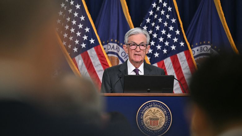 Federal Reserve Chair Jerome Powell at the central bank in Washington, DC, on March 19.