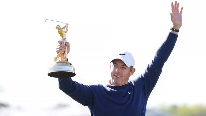 Rory McIlroy comfortably beats JJ Spaun in rare Monday playoff to win second Players Championship